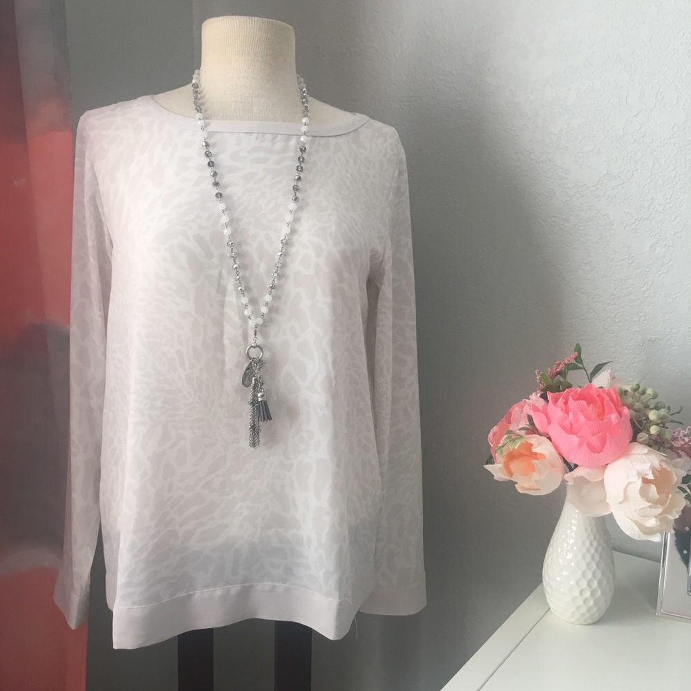 Loft long sleeve printed Blouse